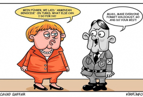 Hitler`s legacy to Merkel - CARTOON